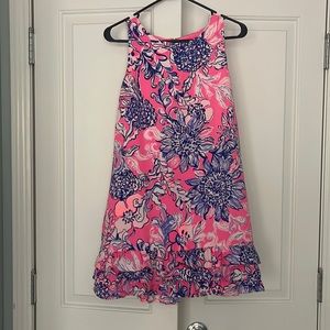 Lilly Pulitzer dress with shorts underneath.